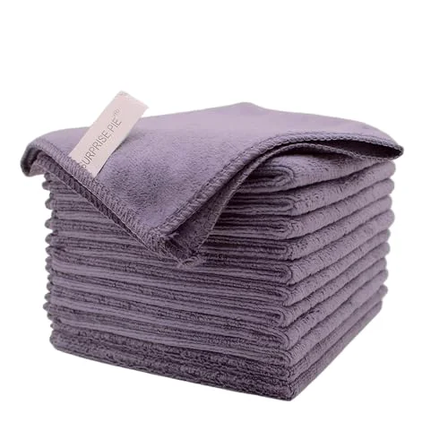 Luxury Premium 400 GSM Microfiber Cleaning Cloths 6 Count Stylish