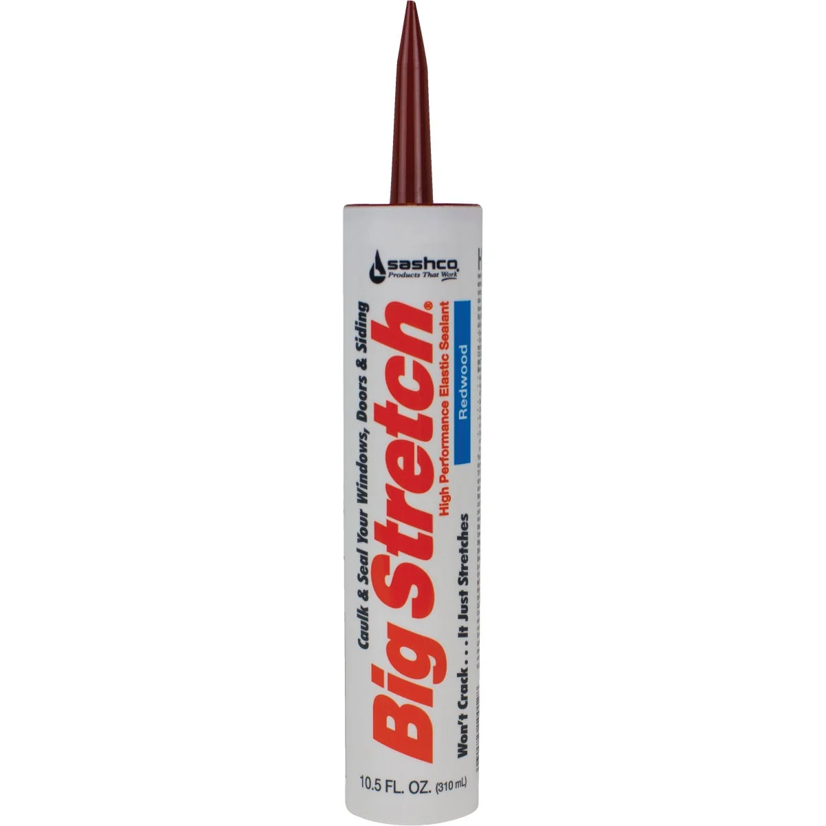 Convenient Sashco Big Stretch 10.5 Oz. Acrylic Elastomeric Caulk Redwood Fashionable