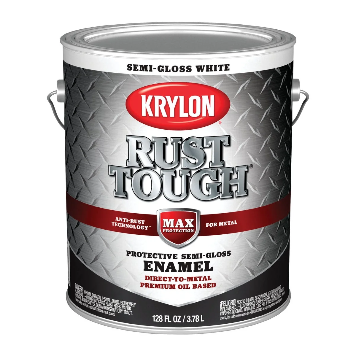 Specialty Valspar Anti-Rust Oil-Based Semi-Gloss Armor Rust Control Enamel White 1 Gal. Next-Generation