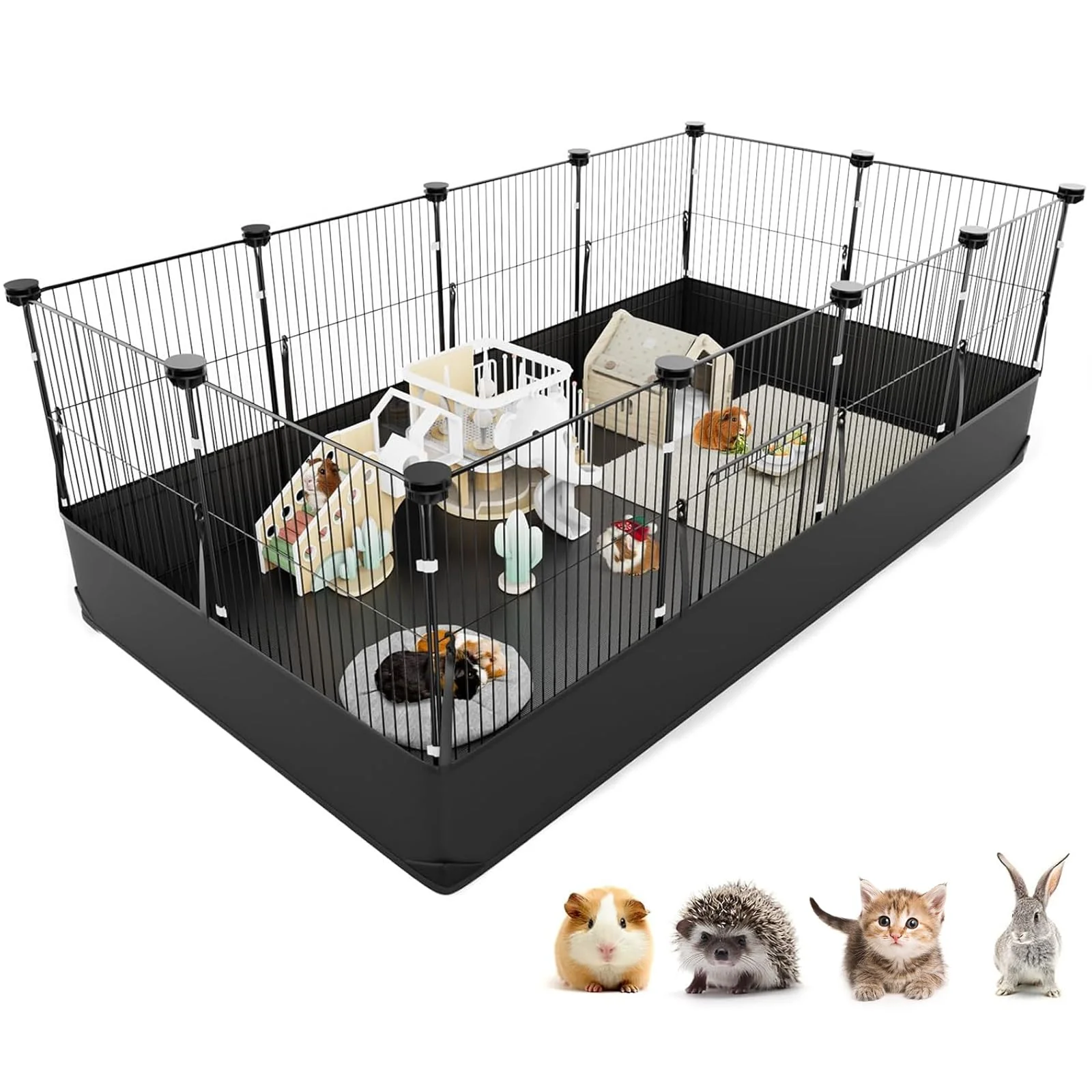 Fast Tresbro Guinea Pig Cage with Waterproof PVC Liner 48x24x16 Indoor C C Playpen Luxury