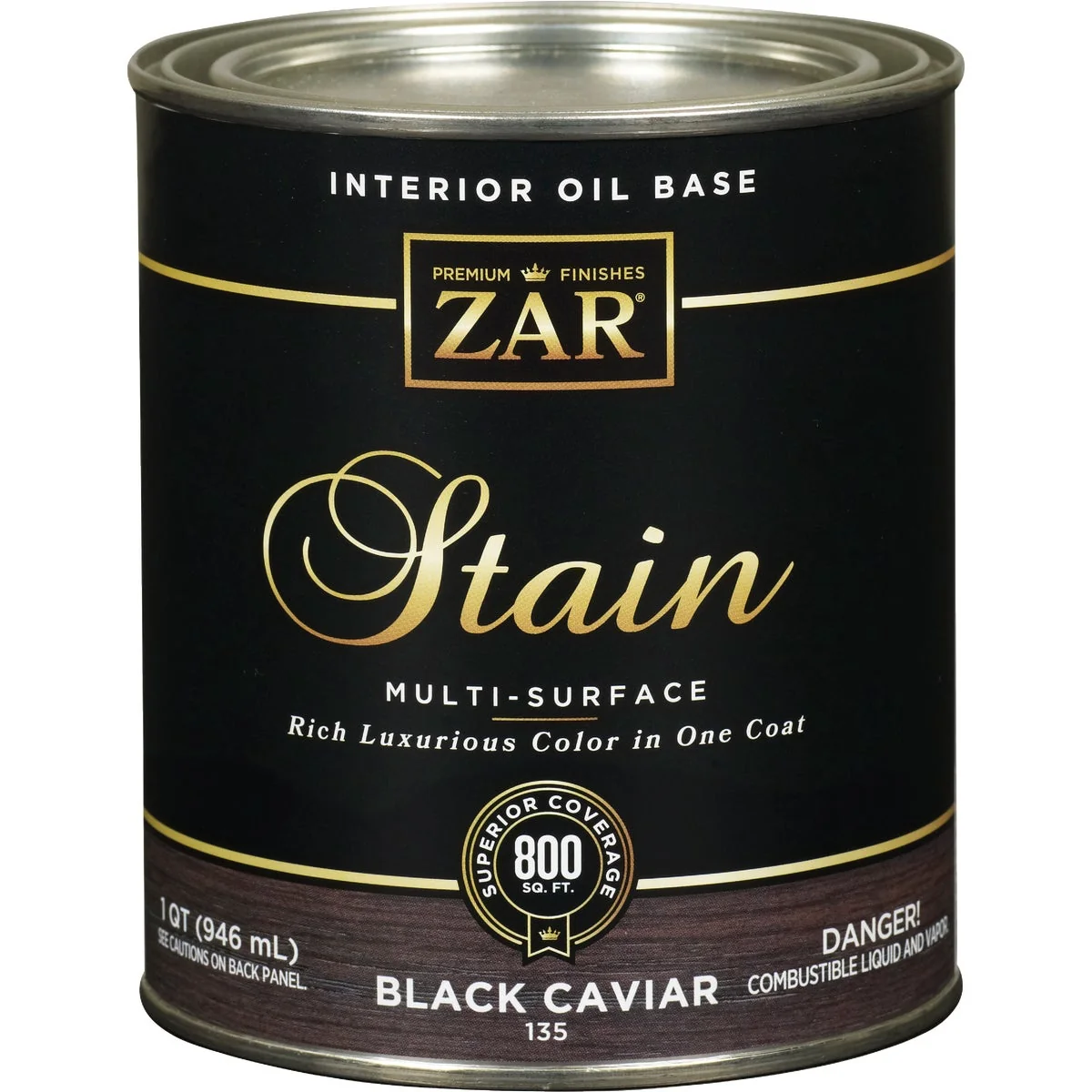 Consistent Zar 1 Qt. Blk Caviar Oil-Based Multi-Surface Interior Stain Dependable