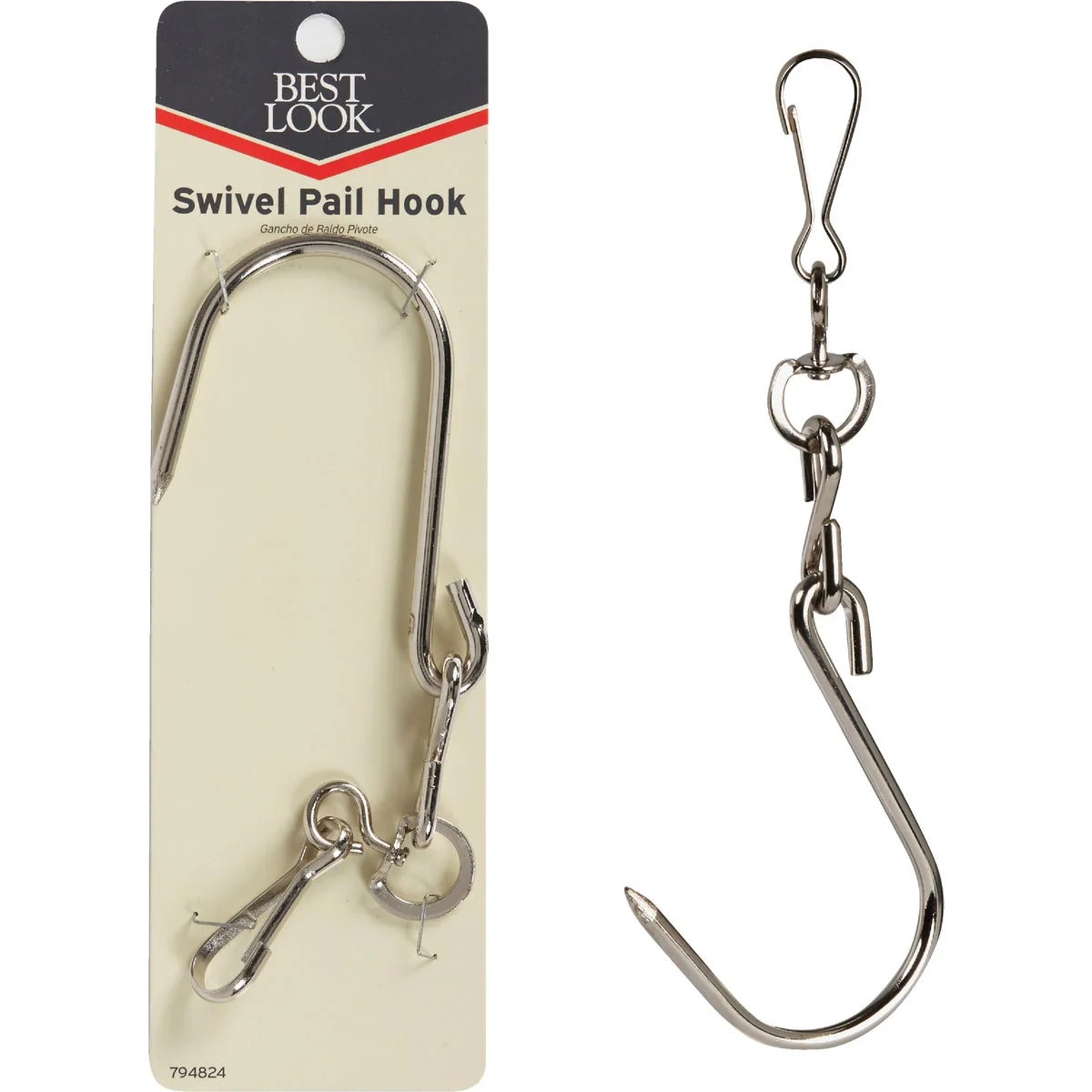 Stylish Look Swivel Metal Paint Can Hook Reliable