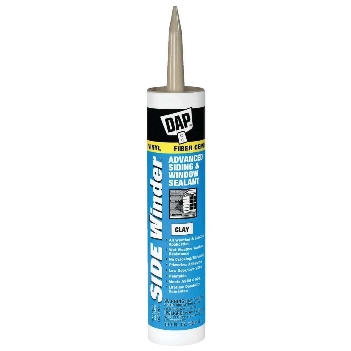 Fashionable DAP Side Winder 10.1 Oz. Advanced Siding Window Polymer Sealant Clay Verified