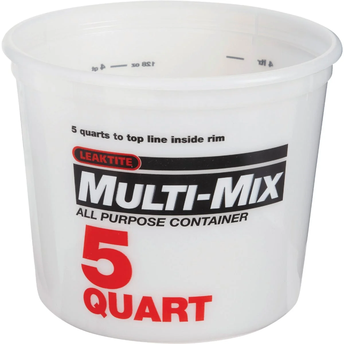 Effective Leaktite 5 Qt. White Multi-Mix All Purpose Mixing And Storage Container Convenient