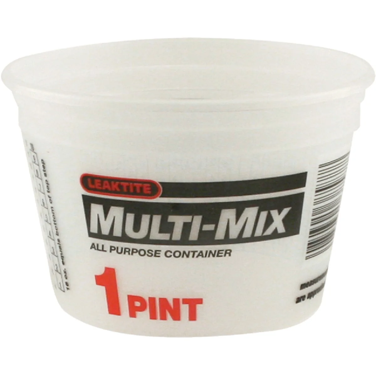 Expertly Made Leaktite 1 Pt. White Multi-Mix All Purpose Mixing And Storage Container Eco-Friendly