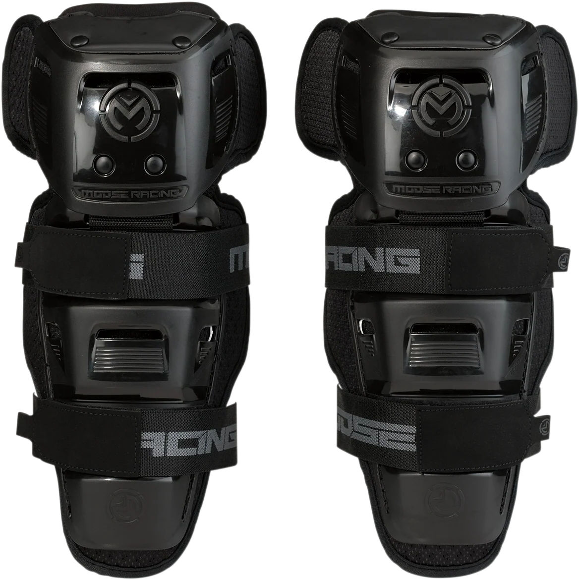 Crafted MOOSE RACING Youth Synapse Lite Knee Guards - Black 2704-0493 Detailed