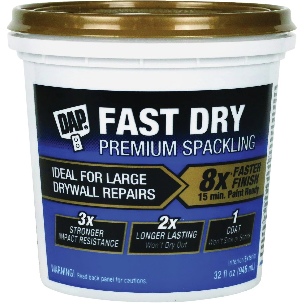 Original Dap Fast Dry 32 Oz. Premium Spackling Flexible