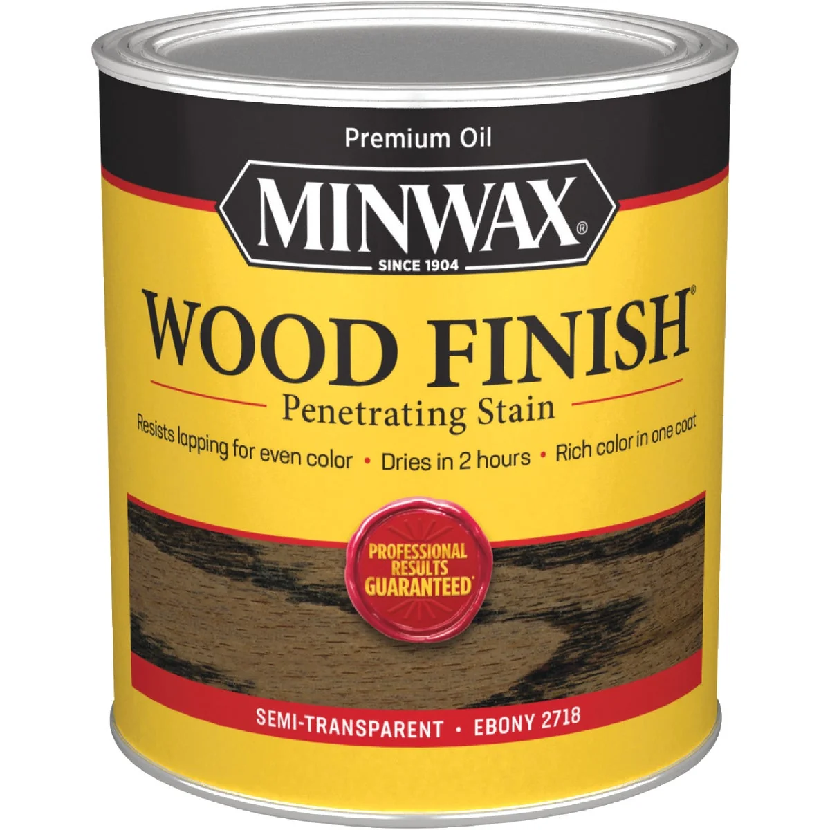 Exclusive Minwax Wood Finish Penetrating Stain Ebony 1 Qt. Consistent