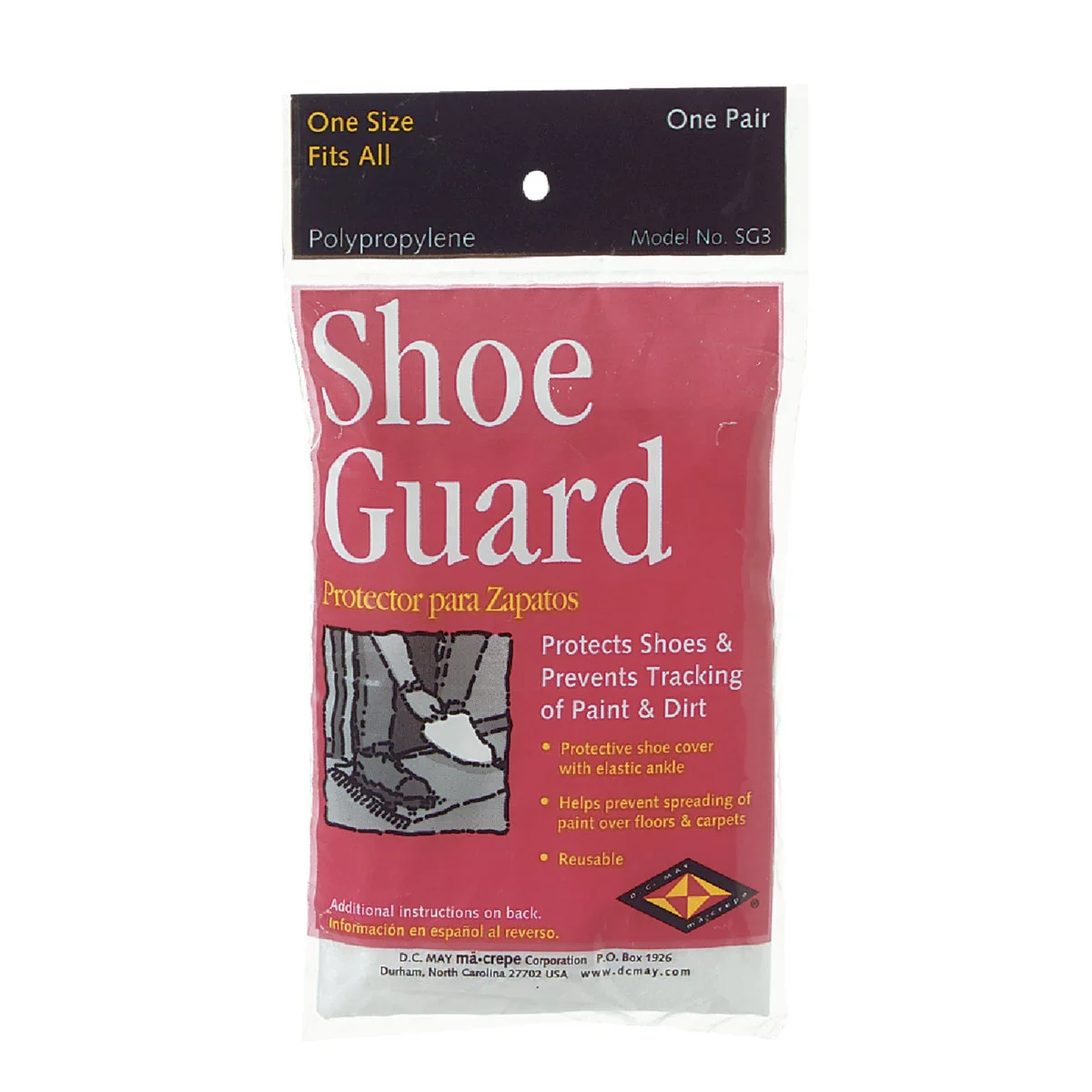 Long-Lasting Trimaco SuperTuff 1 Sizr Fits Most Polypropylene White Shoe Guard Cover Trusted