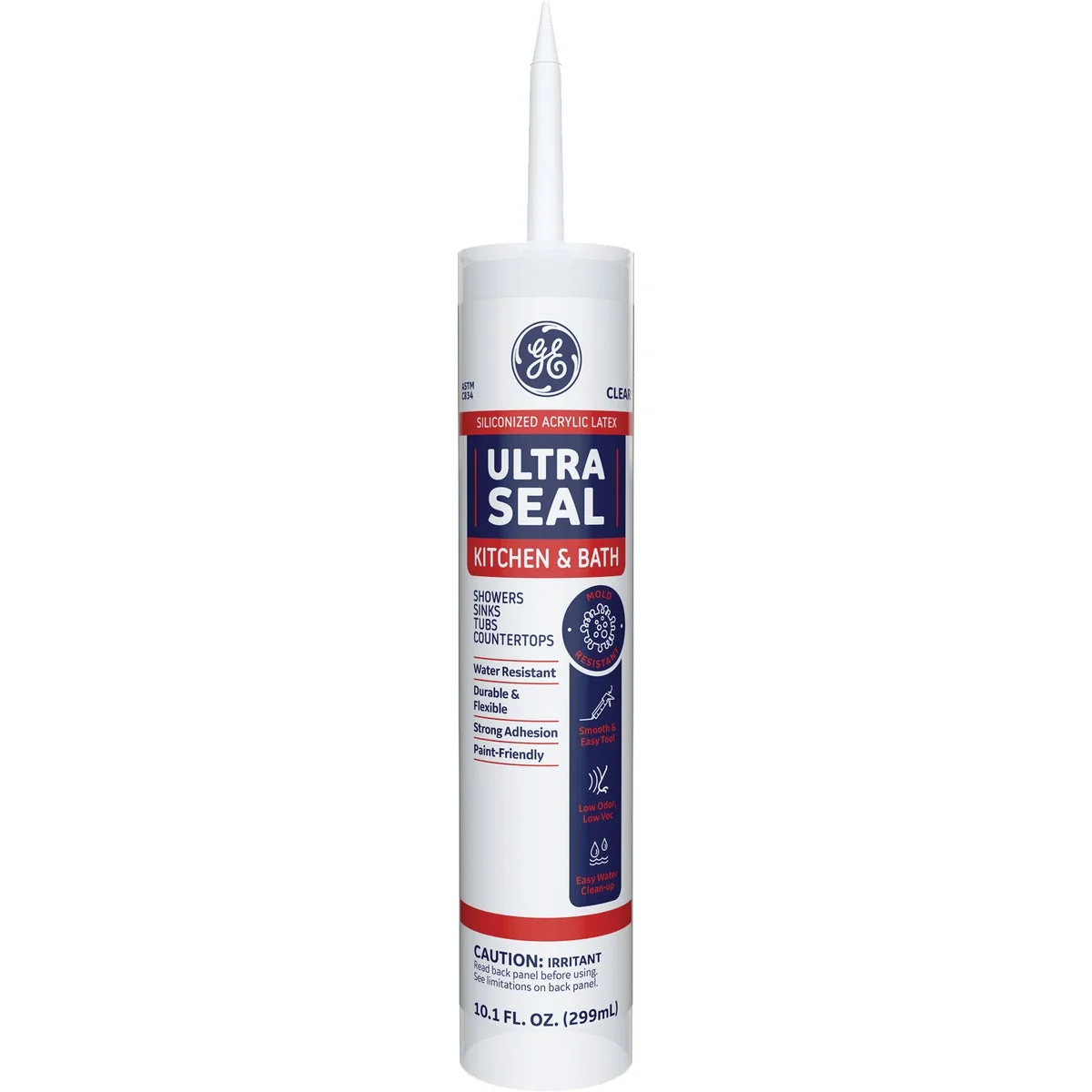 Luxury GE Ultra Seal 10.1 Oz. Clear Siliconized Acrylic Latex Kitchen Bath Caulk Trusted