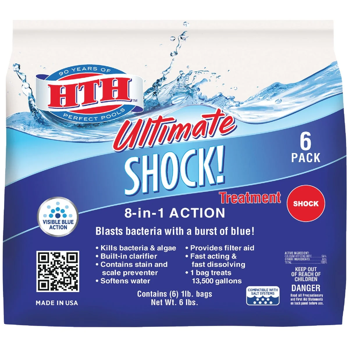High-Performance HTH 1 Lb. 7-in-1 Shock Granule 6-Pack Trendy