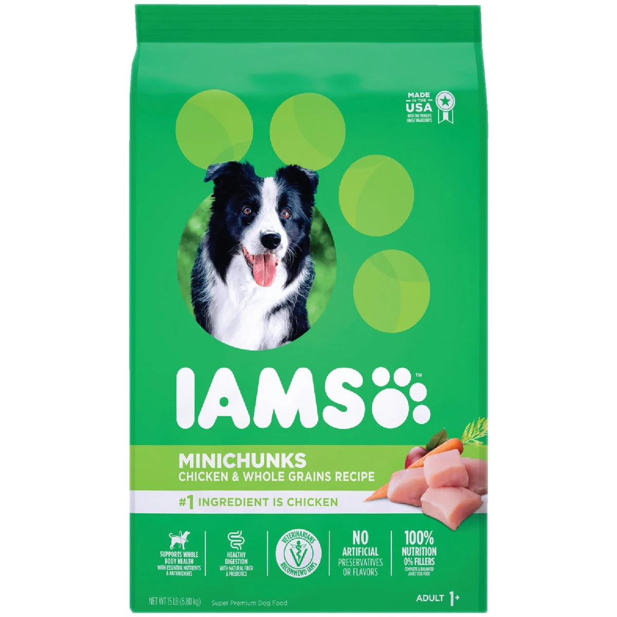 Official IAMS Proactive Health Minichunks 15 Lb. Adult Dry Dog Food Advanced
