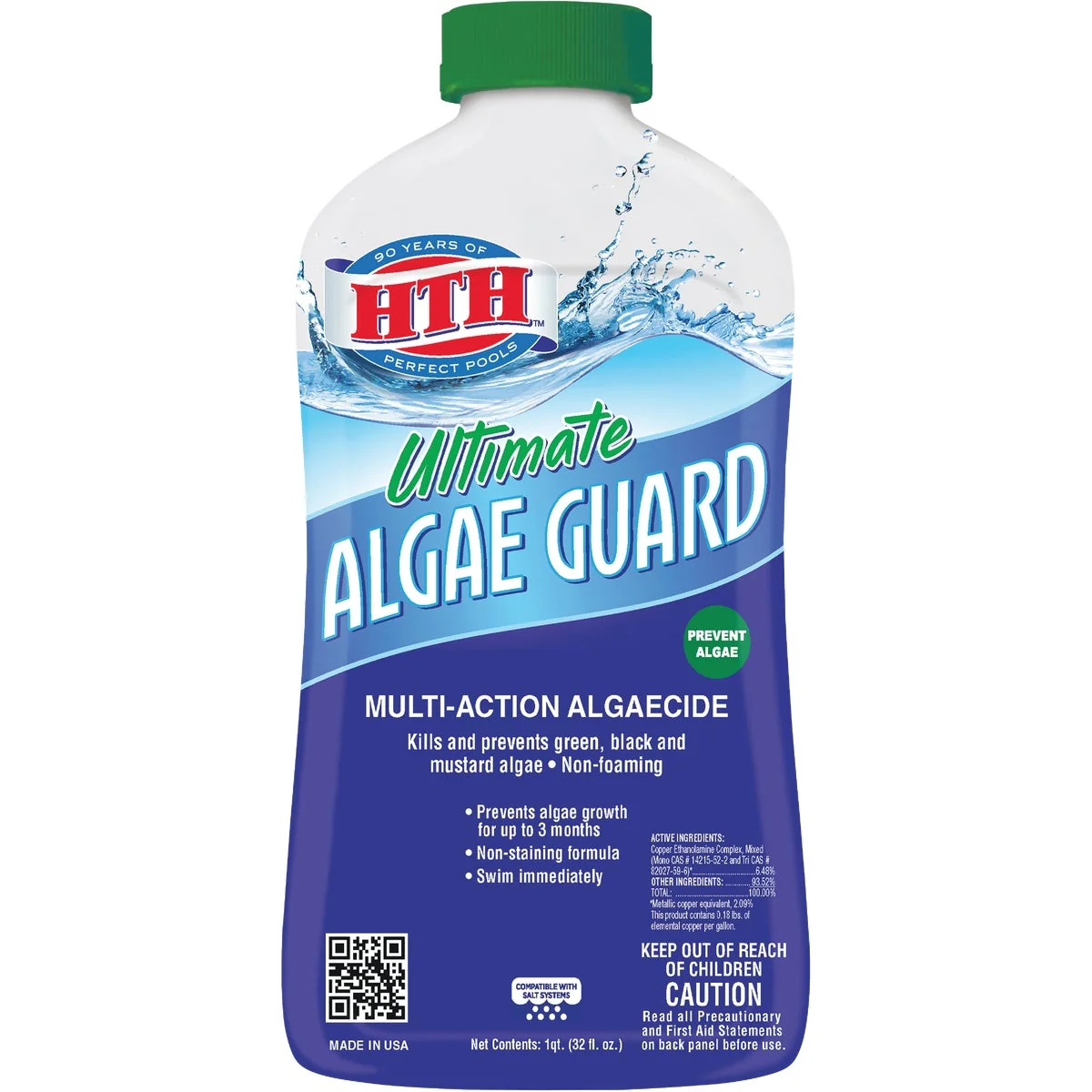 Prestigious HTH Algae Guard 1 Qt. Liquid Algae Control Elite
