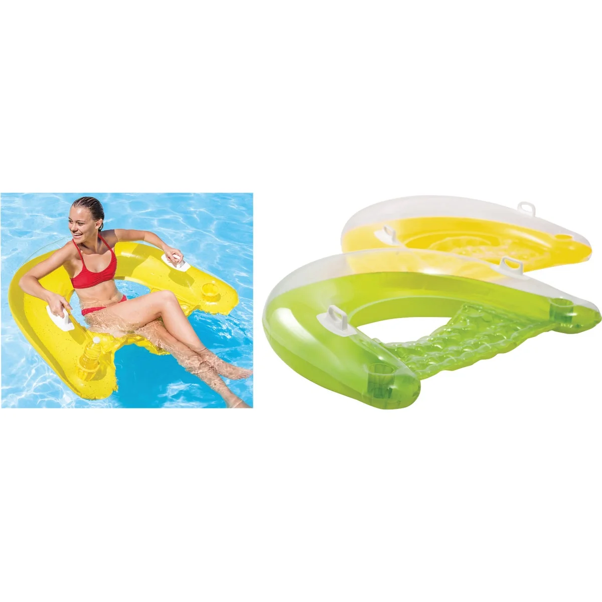 Healthy Intex Sit N Float 60 In. x 39 In. Floating Lounge Chair Quality