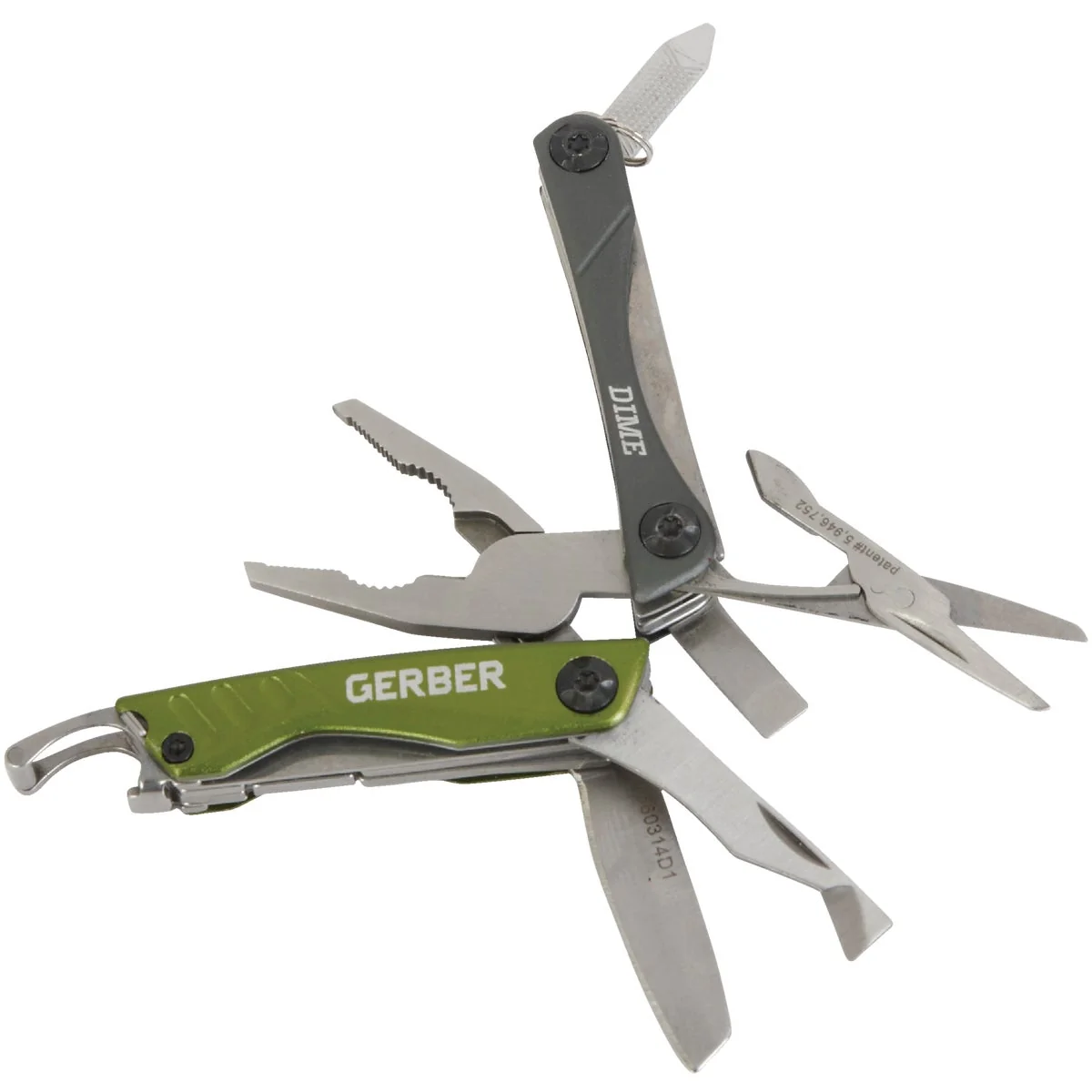 Genuine Gerber Dime Micro 10-In-1 Green Multi-Tool Effective