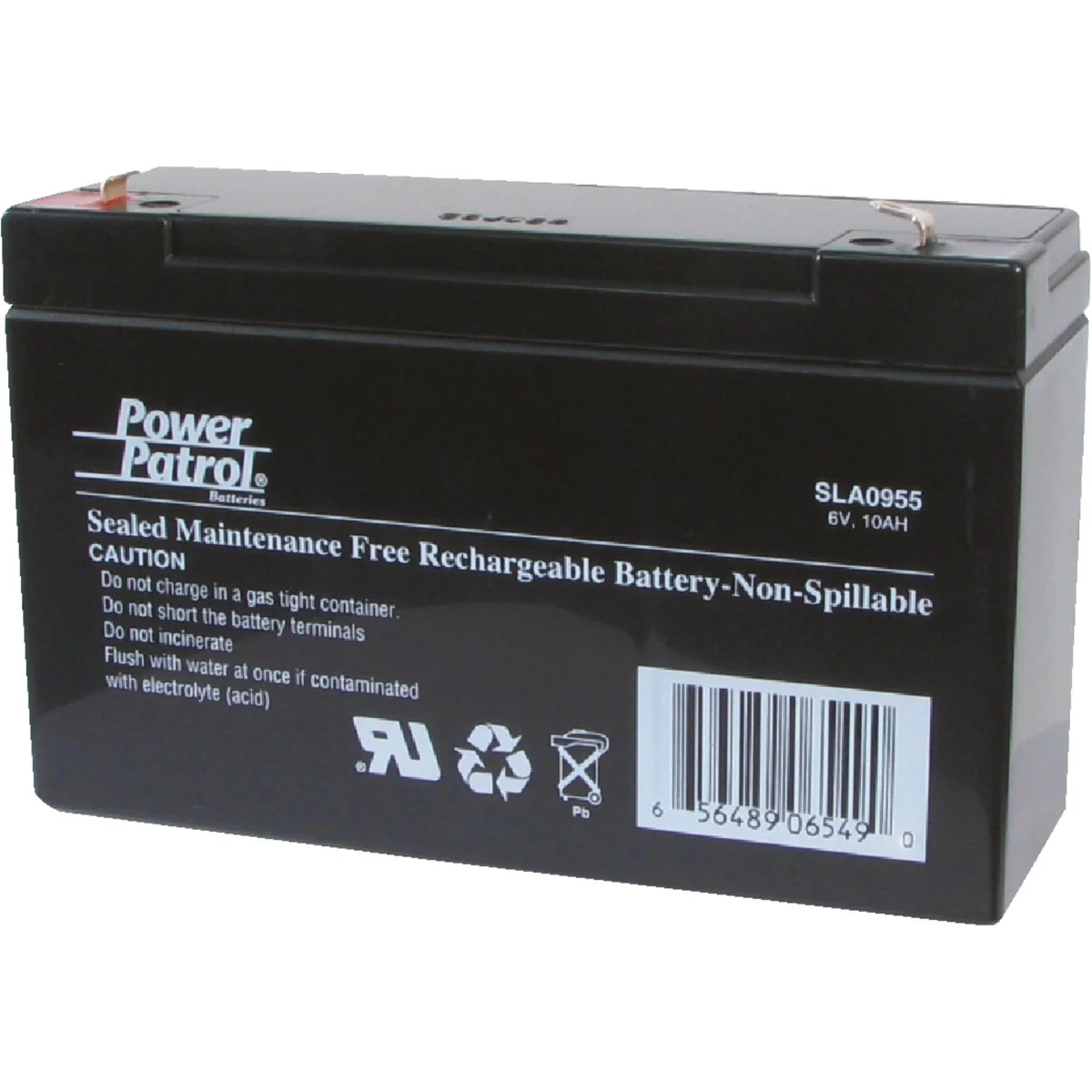 Responsible Interstate All Battery Power Patrol 6V 10A Security System Battery Superior