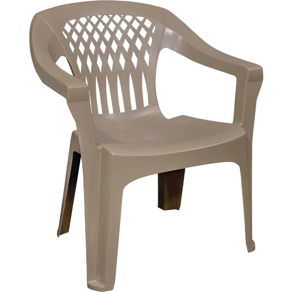 Original Adams Big Easy Portobello Resin Stackable Chair Traditional
