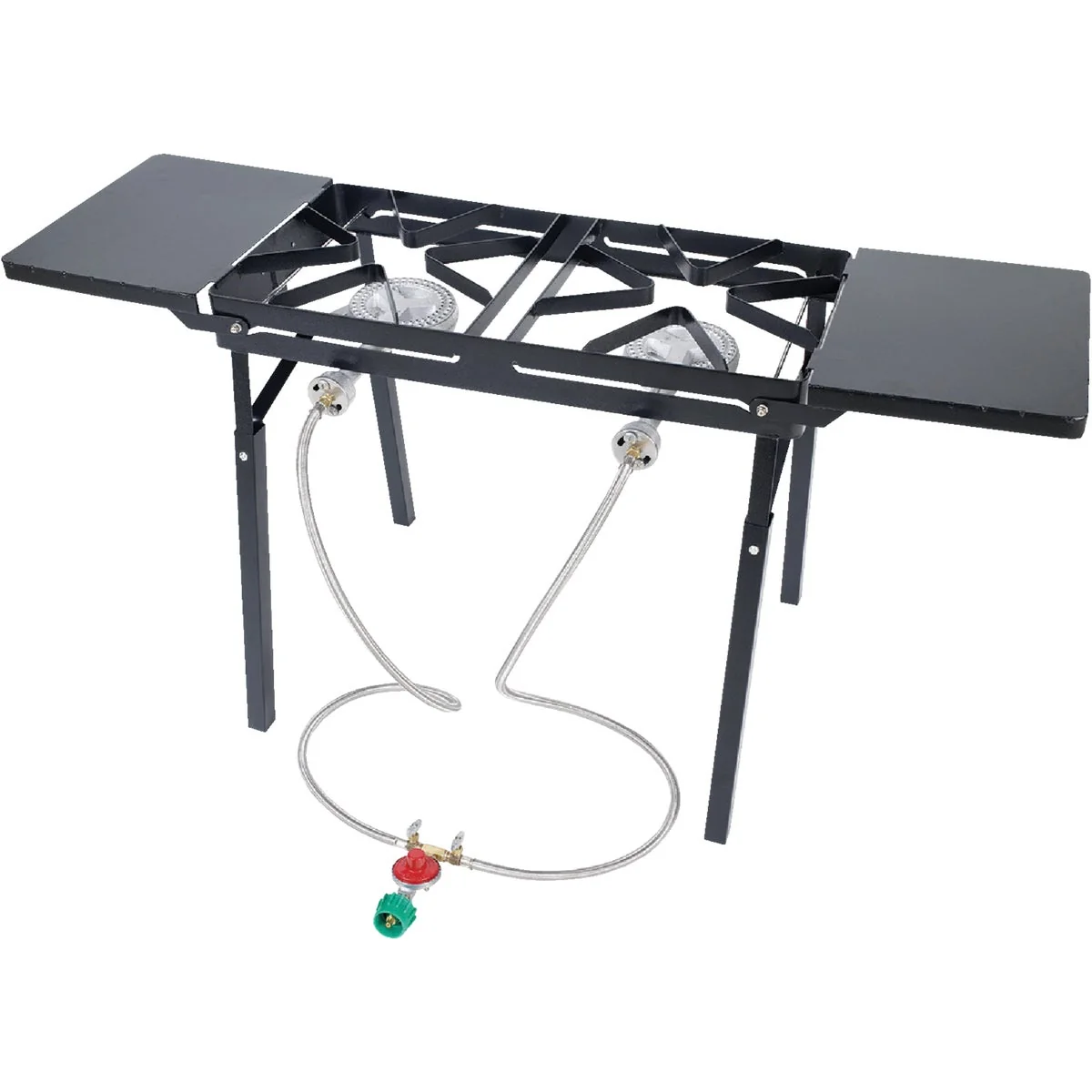 Optimized Bayou Classic 110 000 BTU Propane Gas Dual Burner Patio Stove Steel Outdoor Cooker Trendy