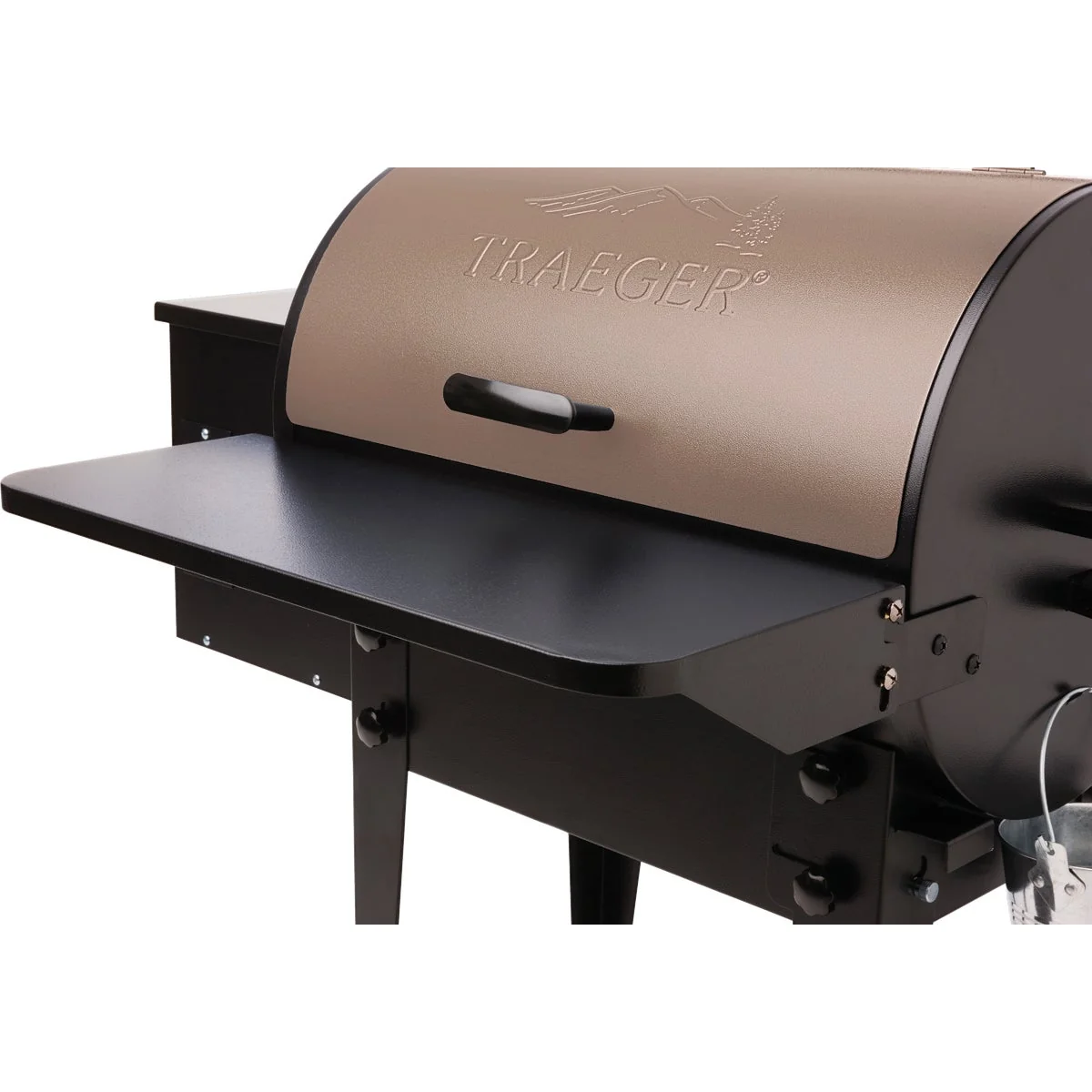 Environmentally Friendly Traeger Tailgater 20 Series Front Folding 23.25 In. W. x 10 In. L. Steel Grill Shelf Casual