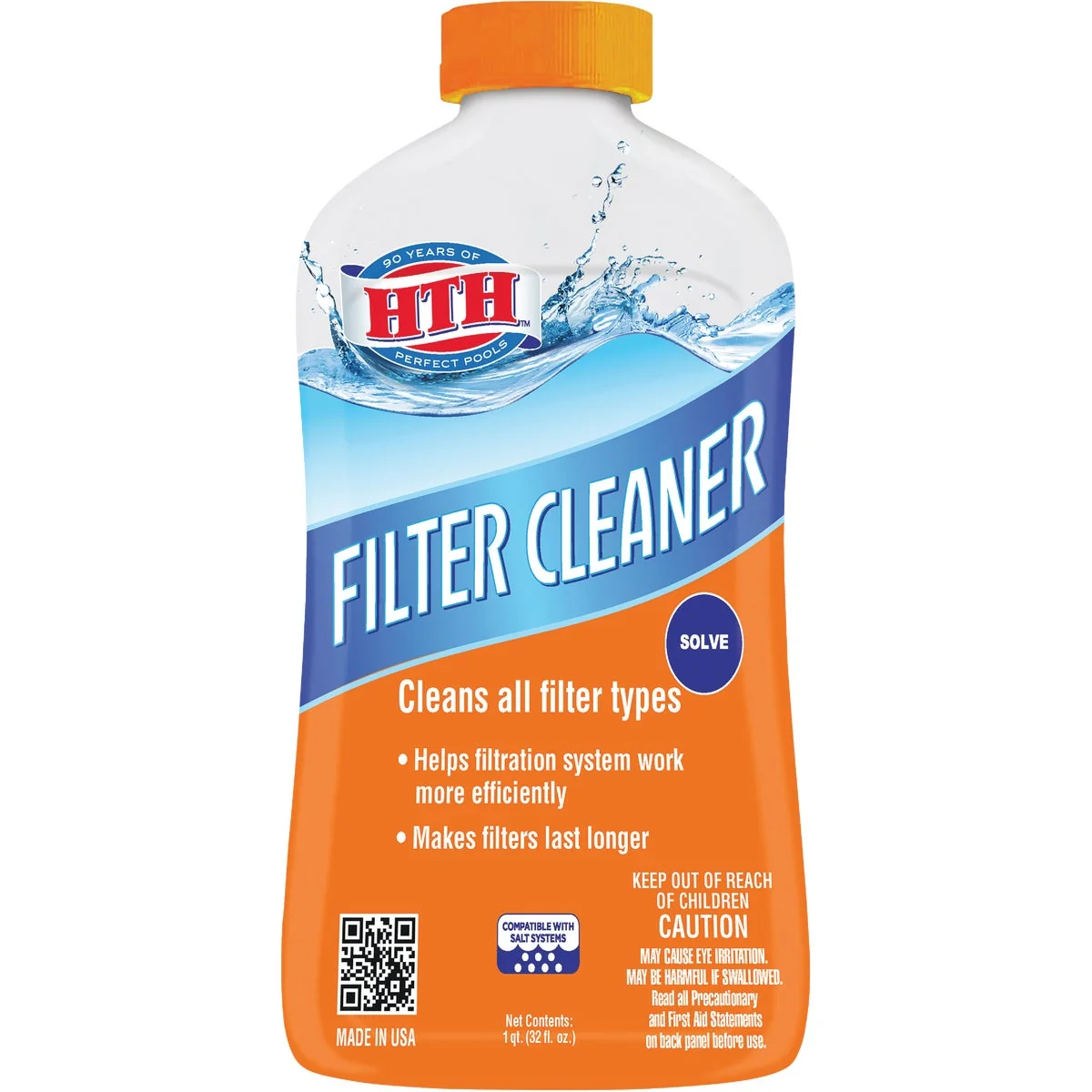 Next-Generation HTH 1 Qt. Liquid Filter Cleaner Innovative