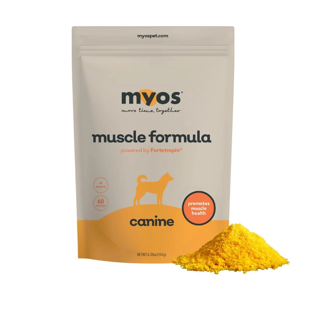 Stylish MYOS Canine Muscle Formula – All-Natural Muscle Support for Aging Dogs Reusable