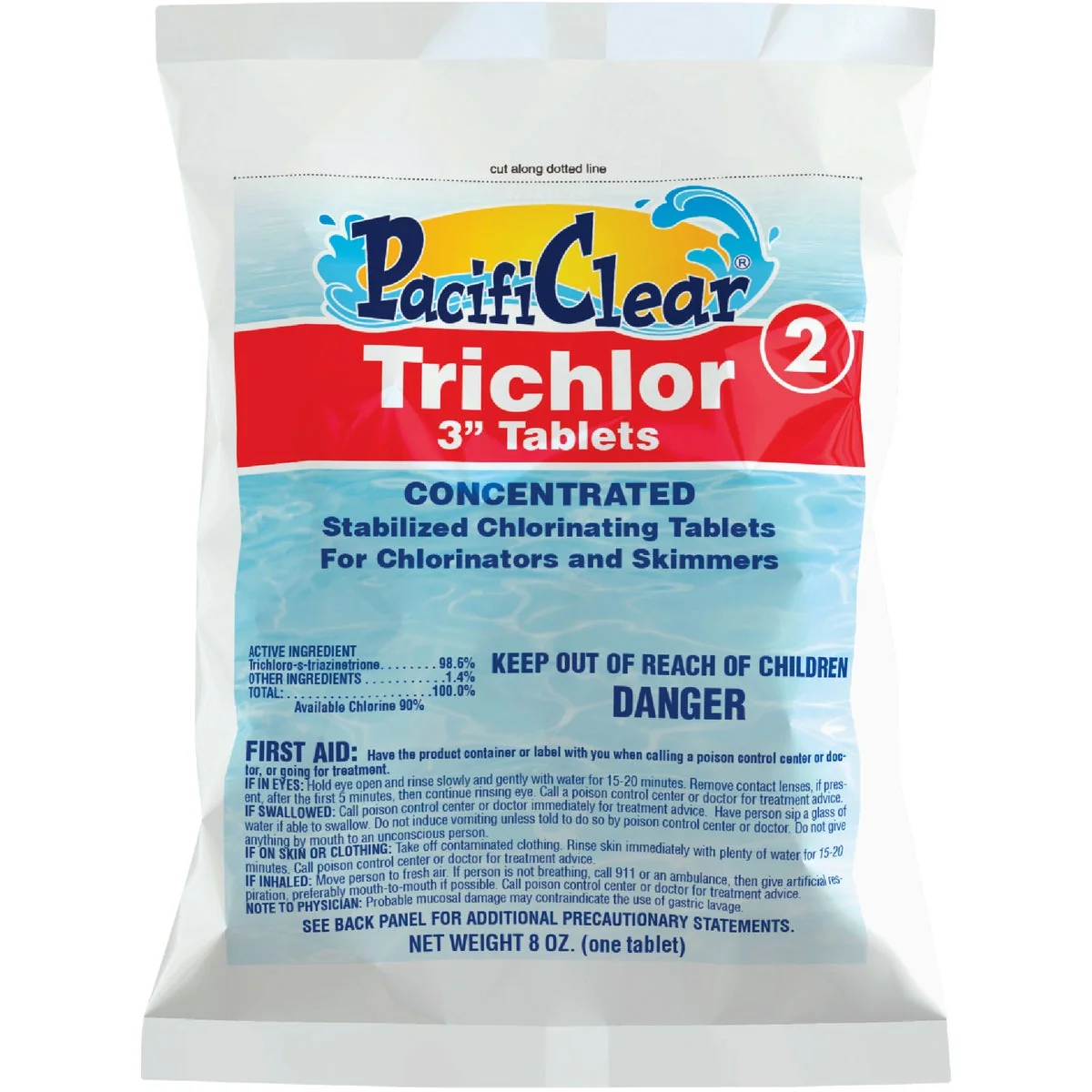 Efficient PacifiClear 3 In. 8 Oz. Trichlor Chlorine Tablet Fashionable