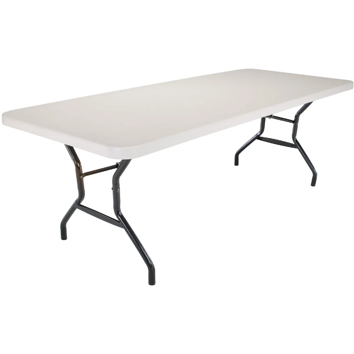 Recyclable Lifetime 8 Ft. x 30 In. White Granite Commercial Grade Folding Table Elite