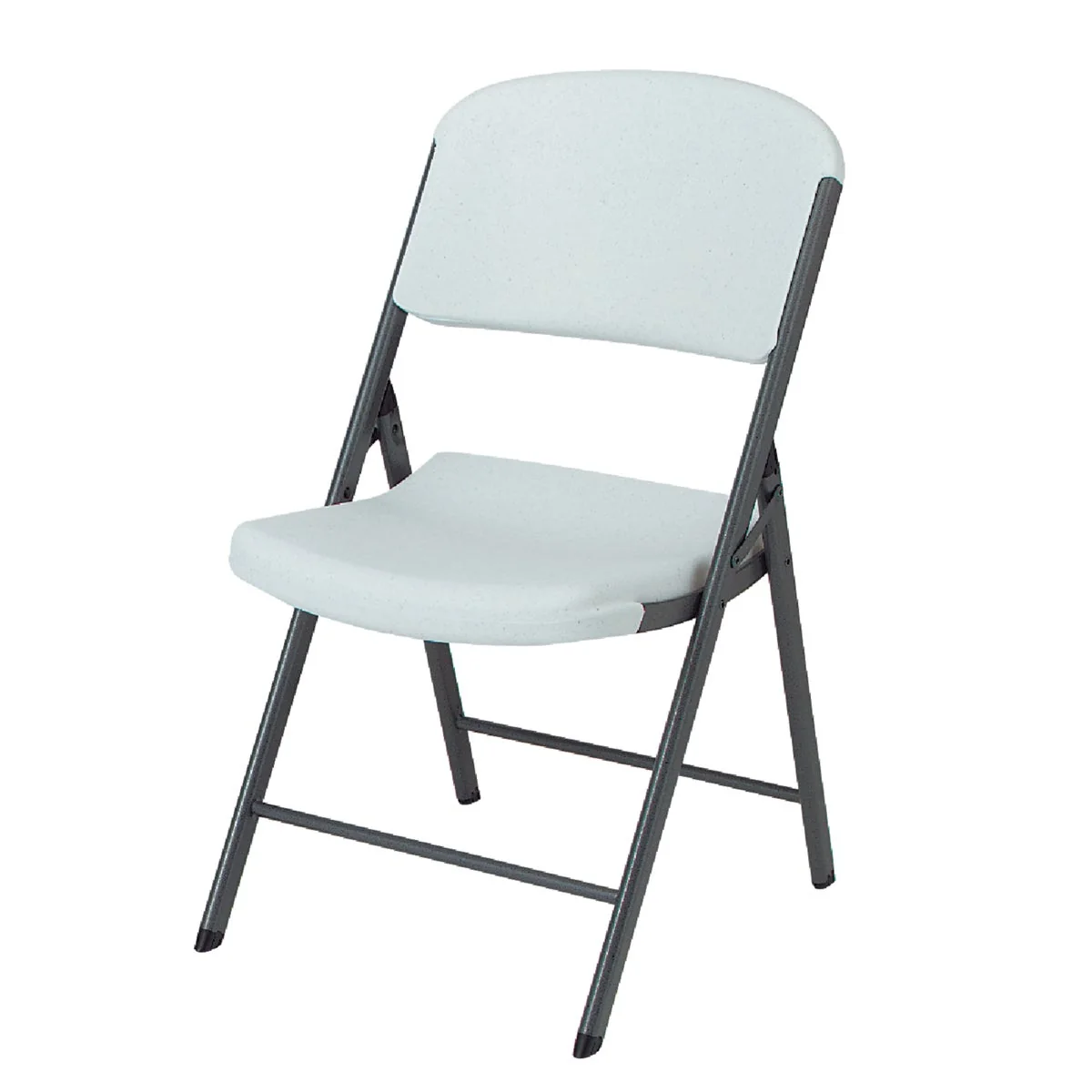 Professional Lifetime Contoured Folding Chair White Reusable