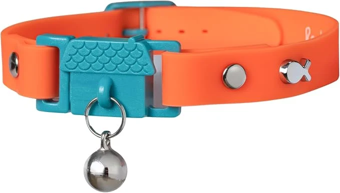 Refined Kittyrama Tangerine Cat Collar High-Grade