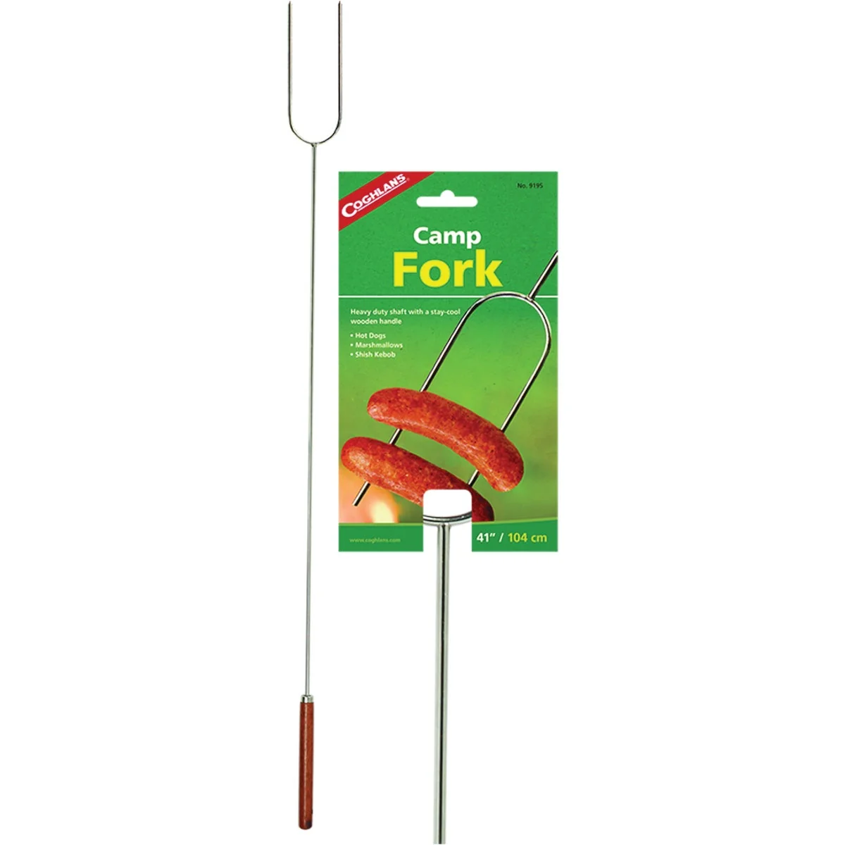 Easy-to-Use Coghlans 41 In. Chrome-Plated Steel Heavy-Duty Camp Fork Elegant