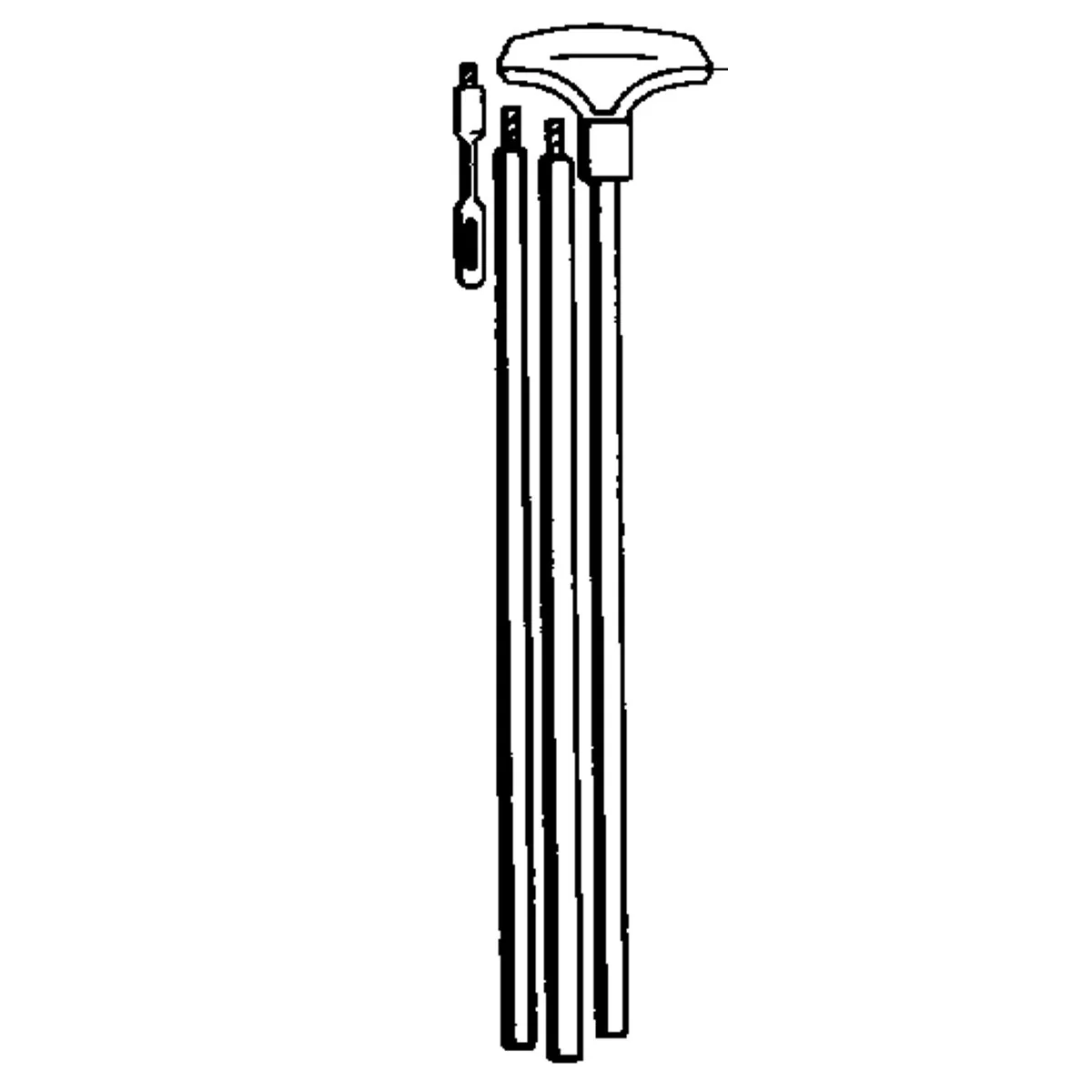 Functional Hoppes .22 Cal. Aluminum Gun Cleaning Rod Effective