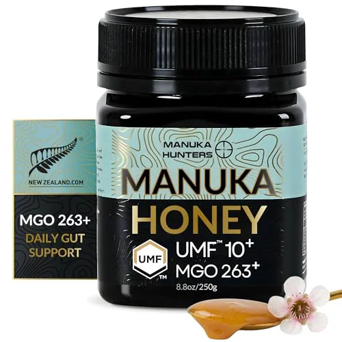 Unique New Zealand Manuka Honey UMF 10 8.8 Ounce Enhanced