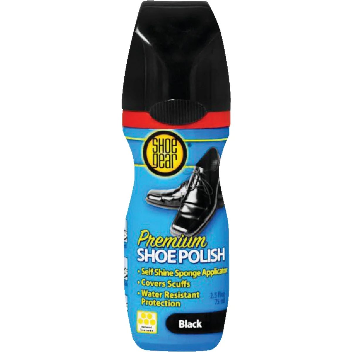 Carefully Designed Shoe Gear 2.5 Oz. Black Liquid Shoe Polish User-Friendly