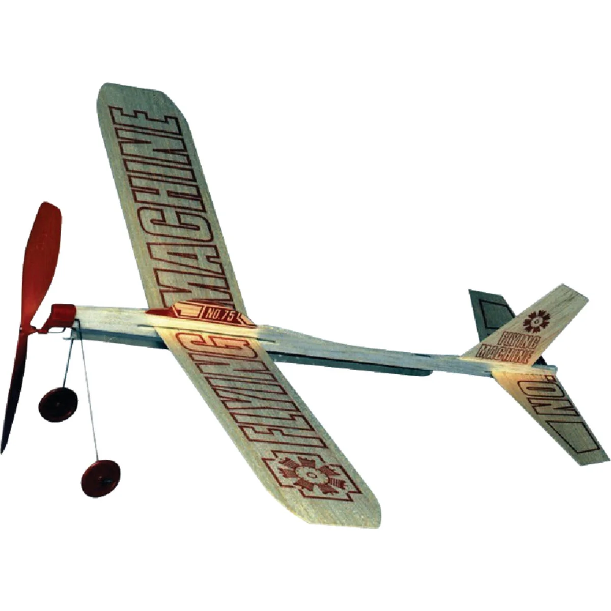 Unique Paul K Guillow Flying Machine 17 In. Balsa Wood Glider Plane Detailed