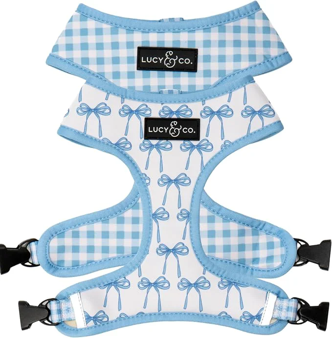 Genuine Lucy Co. Cute Reversible Dog Harness Walking Halter Official