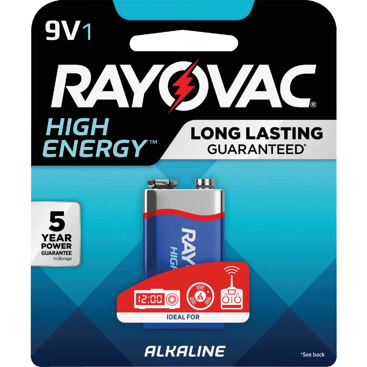 Verified Rayovac High Energy 9V Alkaline Battery Contemporary
