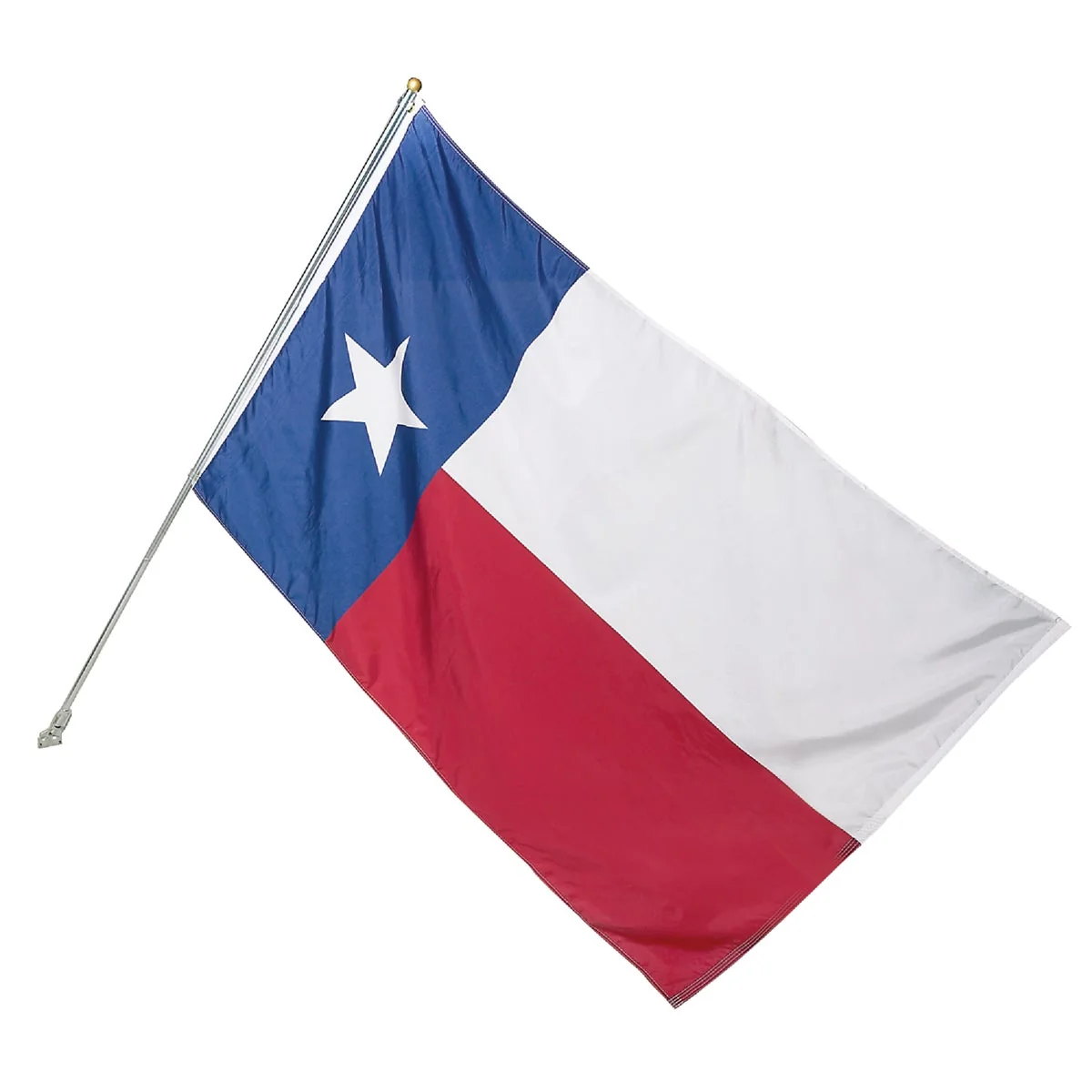 Verified Valley Forge 3 Ft. x 5 Ft. Polyester Texas State Flag 6 Ft. Pole Kit Quality