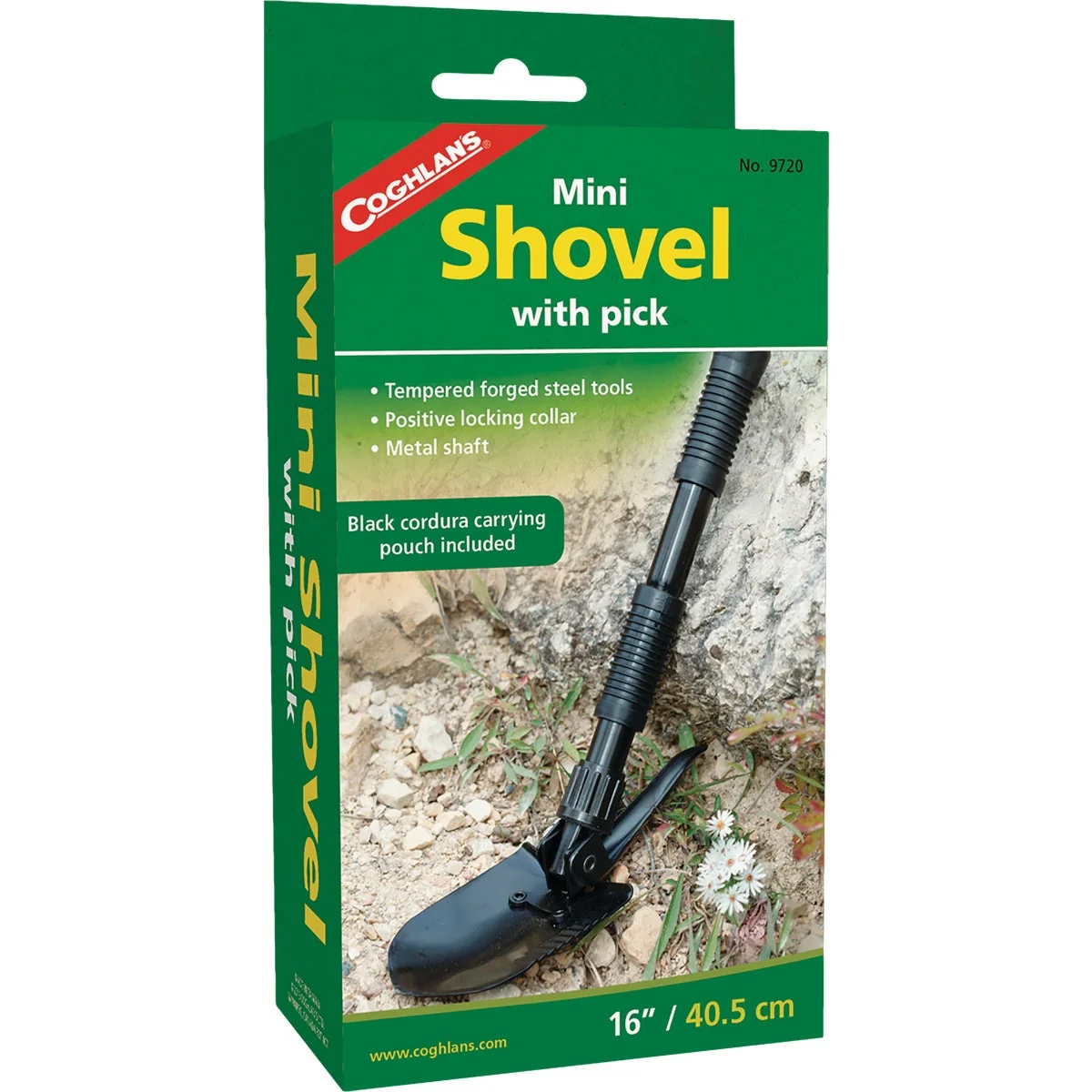 High-Quality Coghlans Mini Steel Shovel with Pick Recyclable