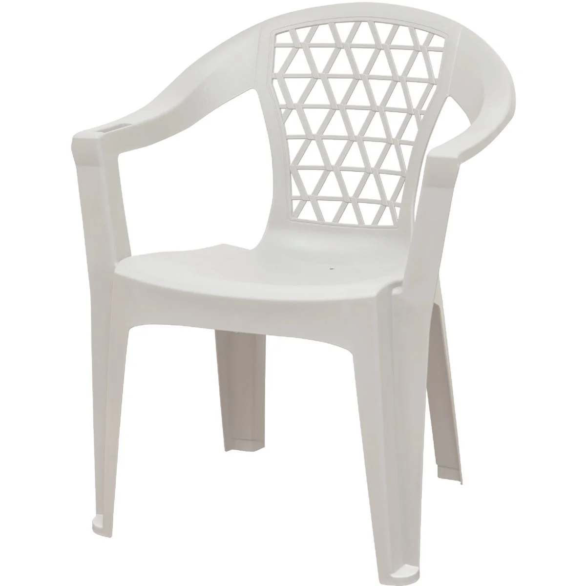 Excellent Adams Penza White Poly Stackable Chair Sustainable