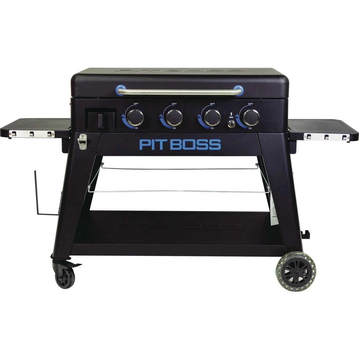 Original Design Pit Boss 4-Burner Black Stainless Steel 46 000 BTU 647 Sq. In. Outdoor LP Gas Griddle High-Performance