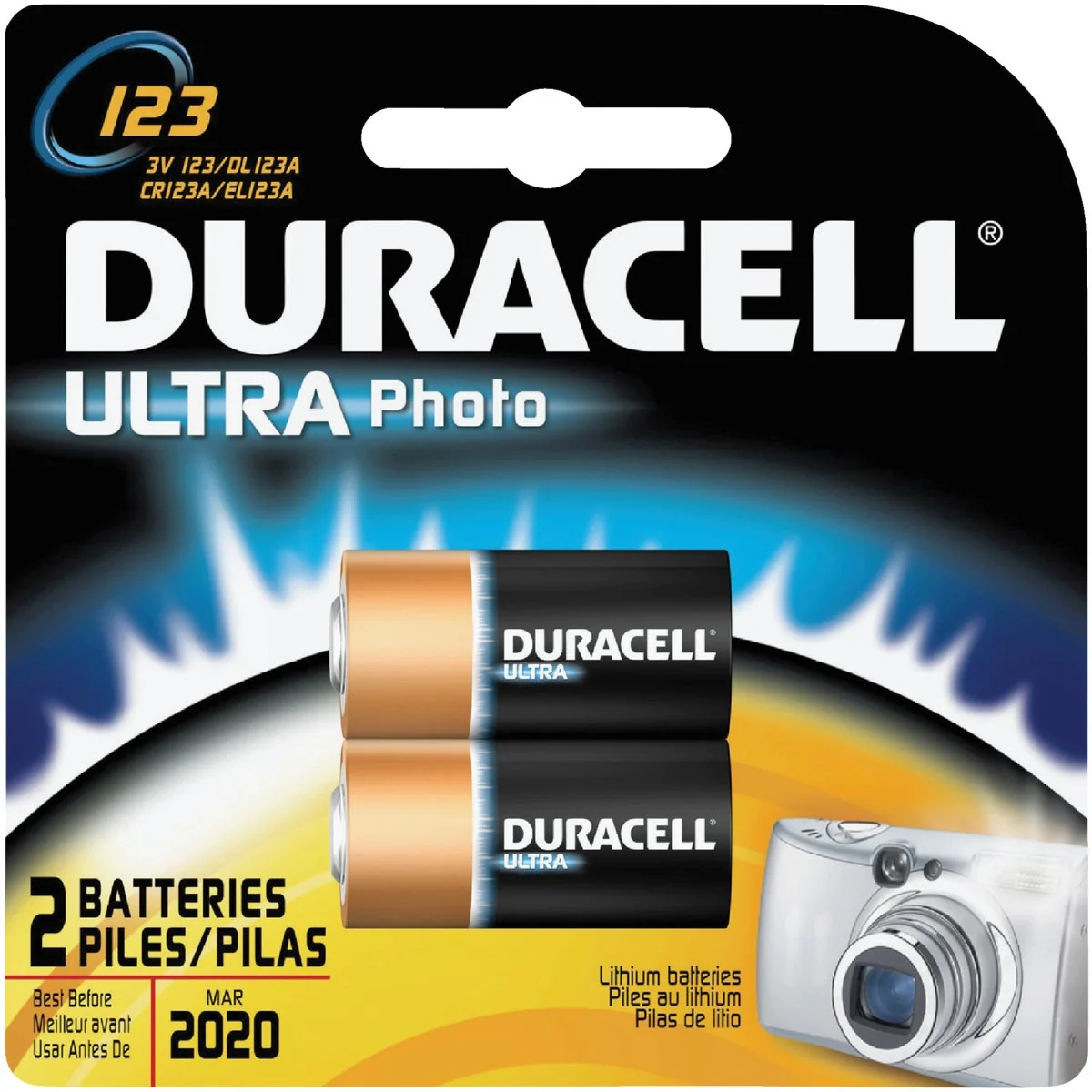 Selected Duracell 123 Ultra Lithium Battery 2-Pack Classic