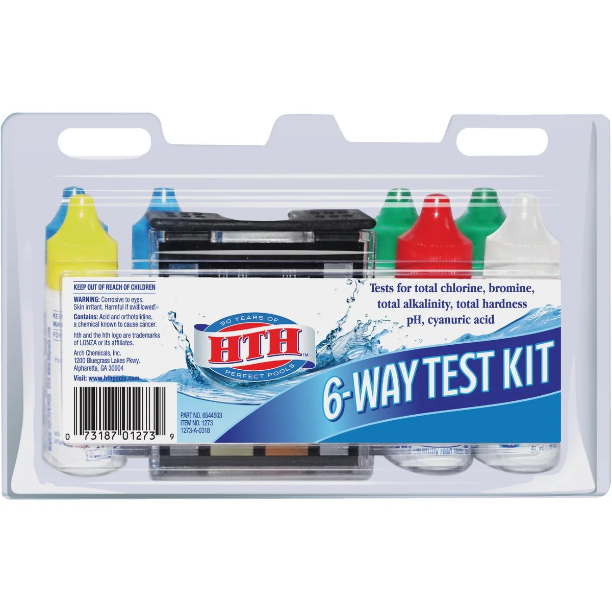 Next-Generation HTH 6-Way Chemical Test Kit Green