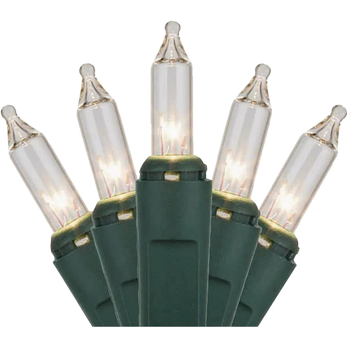 Luxury J Hofert Clear 100-Bulb Mini Incandescent String Light Set with Green Wire Durable