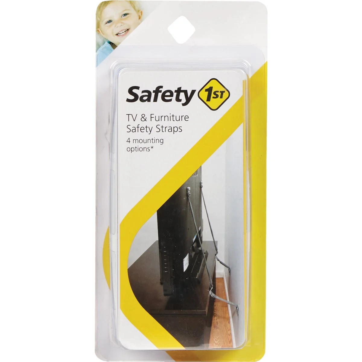 Practical Safety 1st Black TV Furniture Strap Traditional