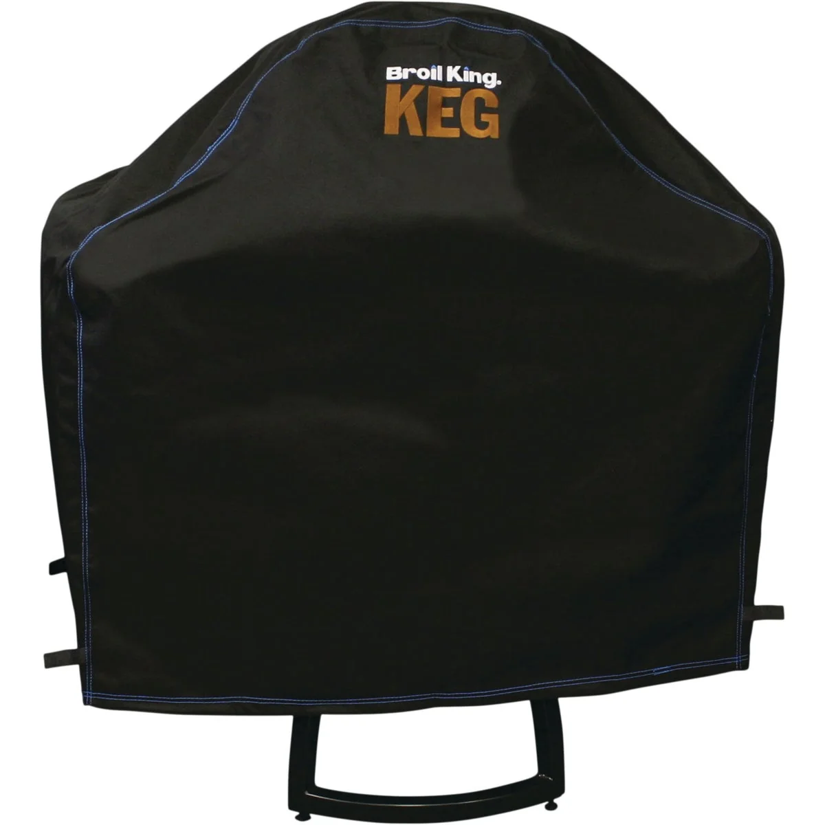 Relaxed Broil King Keg 5000 45 In. Black PVC Polyester Grill Cover Dependable
