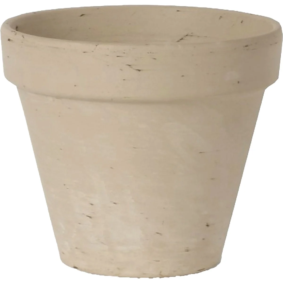 Refined Ceramo 6-3 4 In. H. x 7-3 4 In. Dia. White Basalt Clay Standard Flower Pot Effective