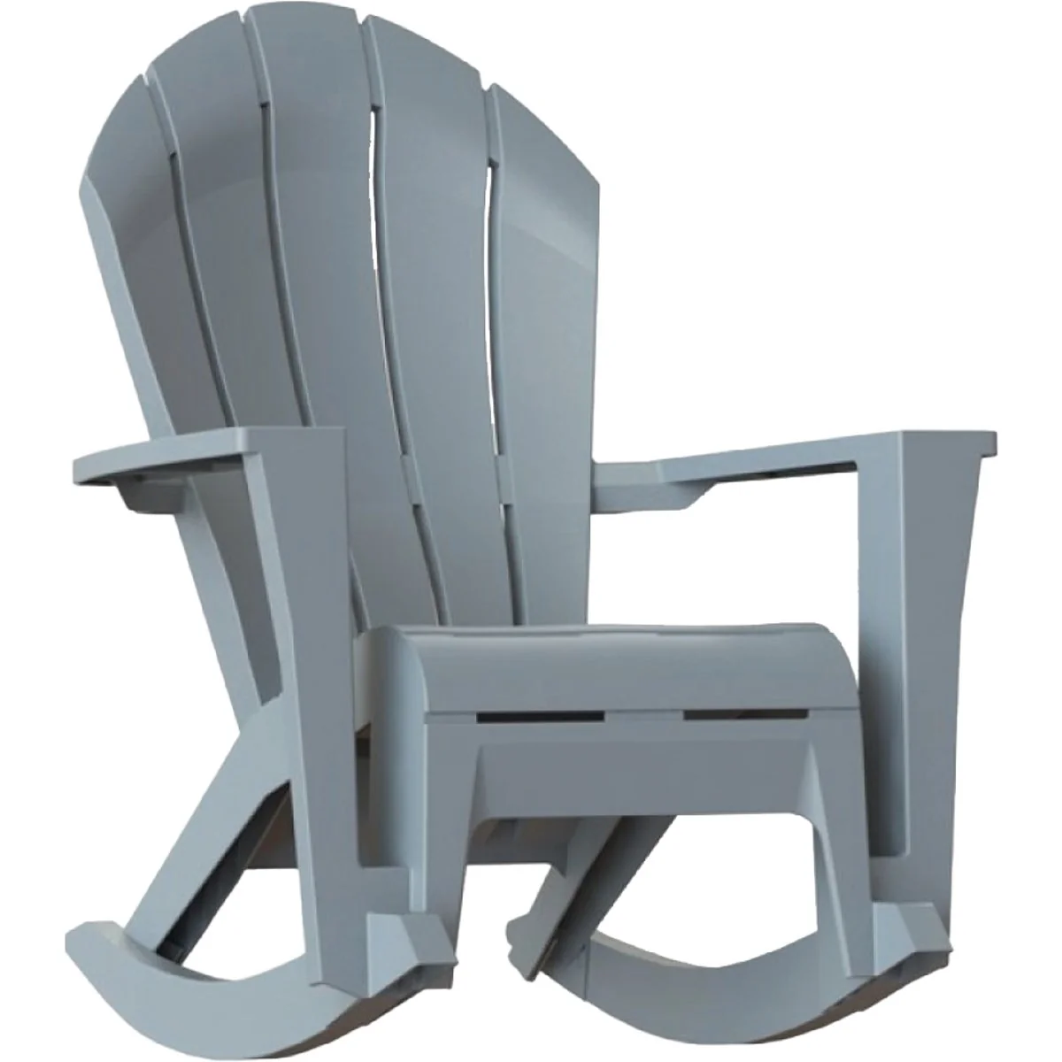 Sophisticated Adams Big Easy Westport Gray Resin Adirondack Rocking Chair Premium