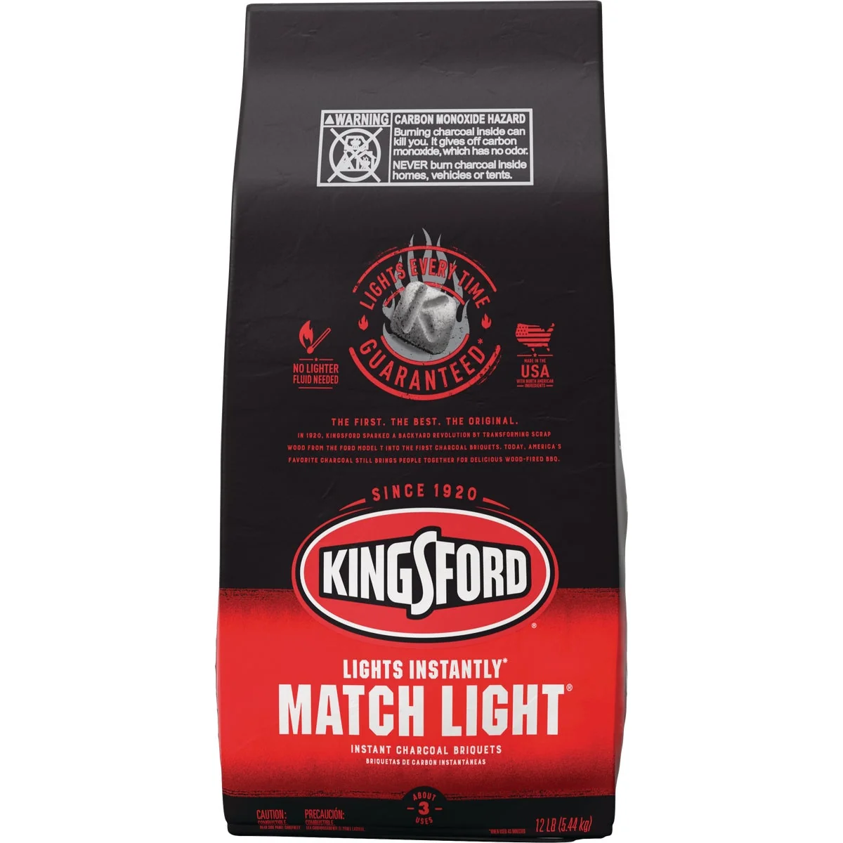 Excellent Kingsford Match Light 12 Lb. Briquets Charcoal Superior