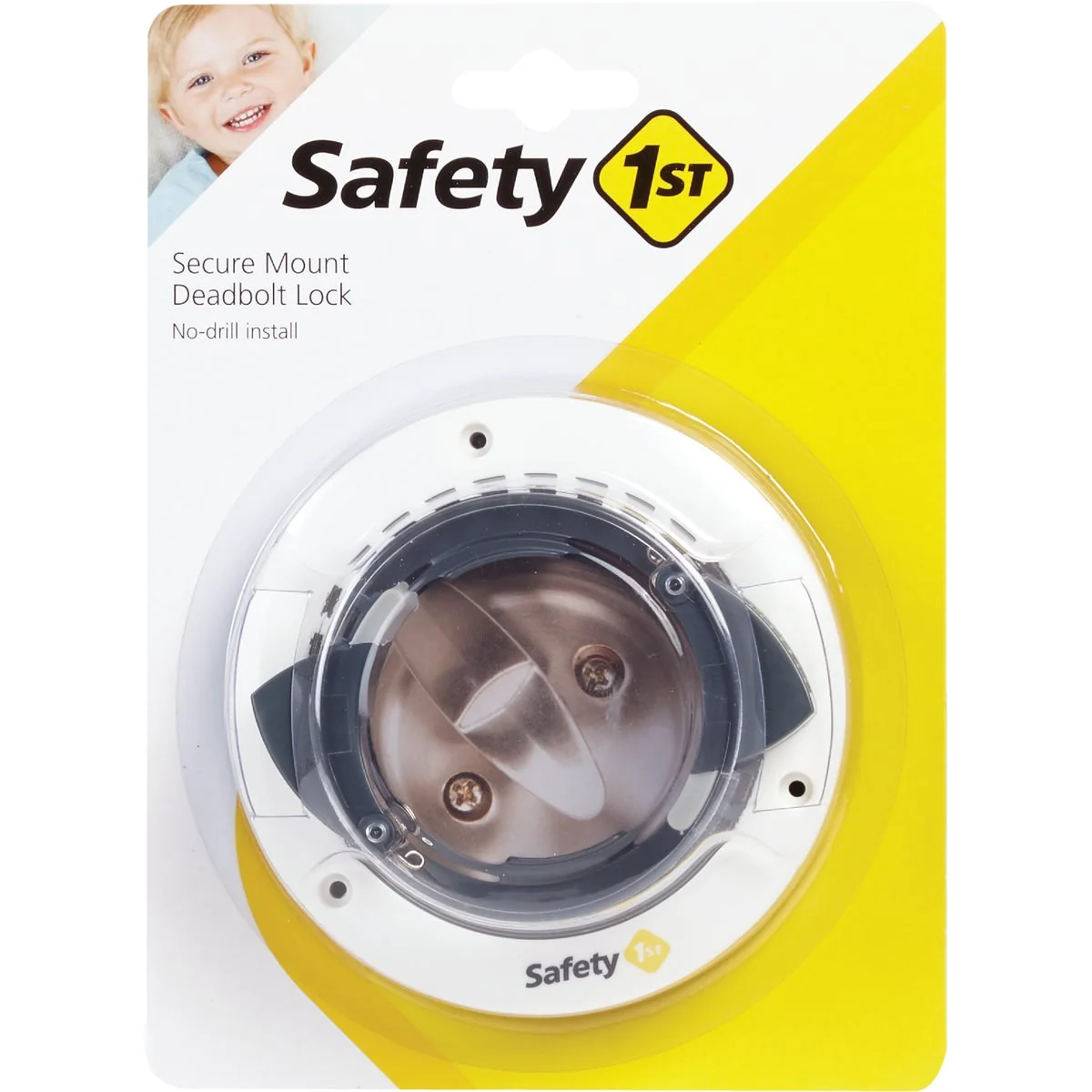 Long-Lasting Safety 1st White Plastic Secure Mount Deadbolt Lock Original Design