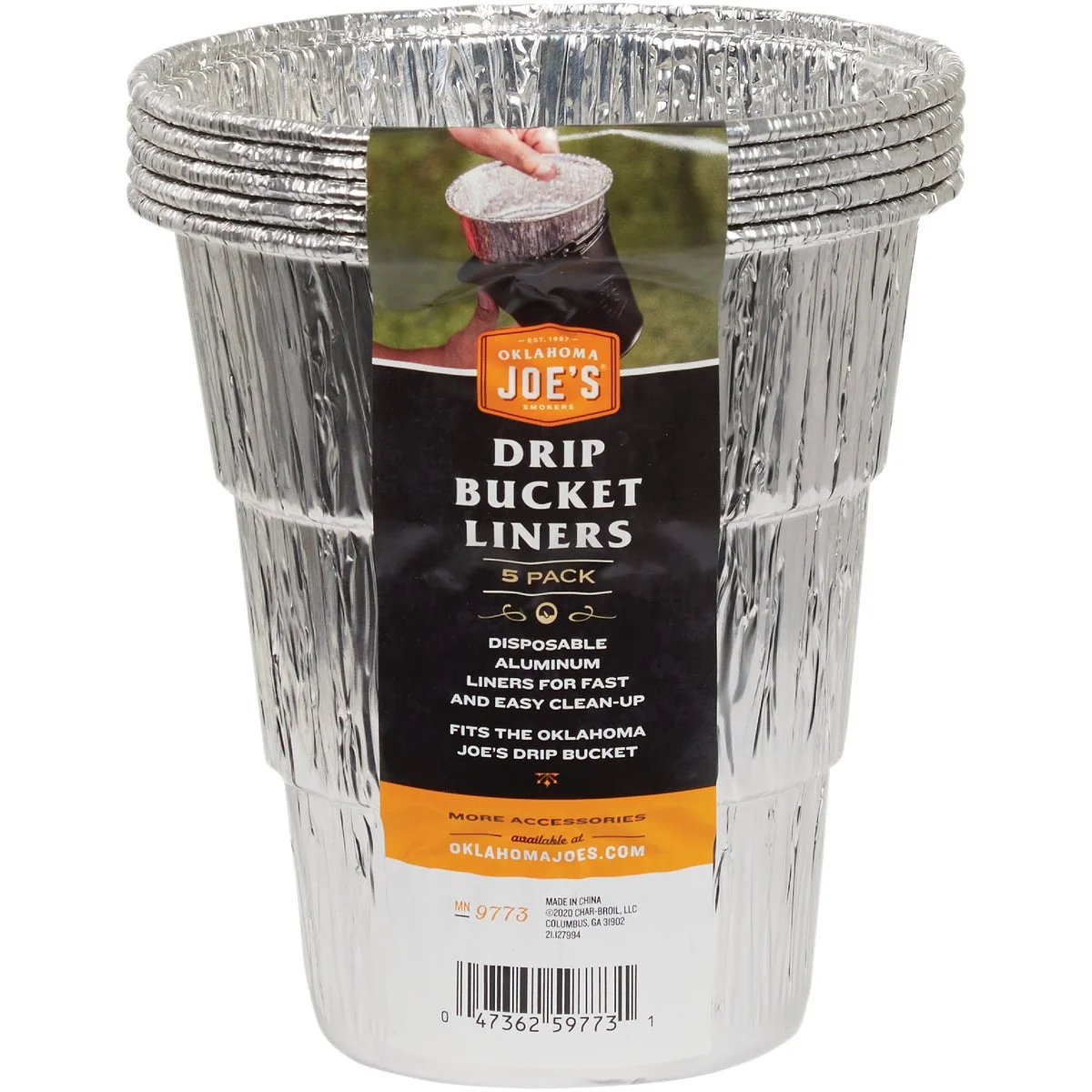 Elegant Oklahoma Joe's 6 In. Aluminum Drip Bucket Liners 5-Pack Prestigious